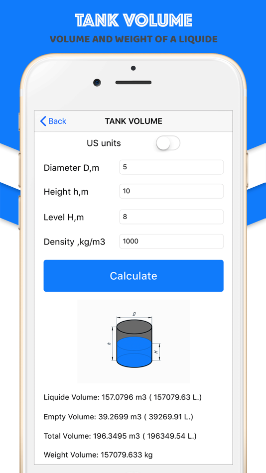 #2. Volume of tank Calculator (iOS) 由: Gorasiya Vishal Nanjibhai