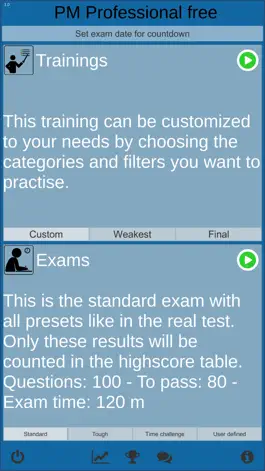 Game screenshot PM Professional exam trainer apk