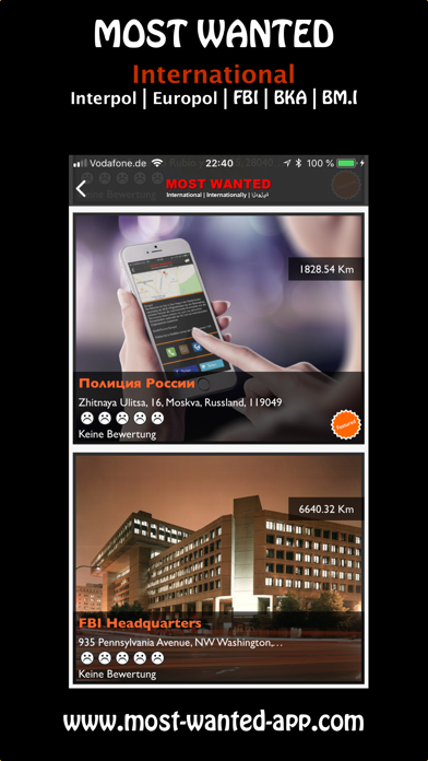 Most Wanted App screenshot1