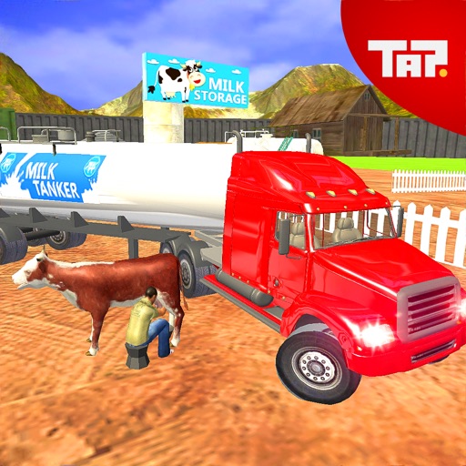 Milk Transport Dairy Van 3D icon