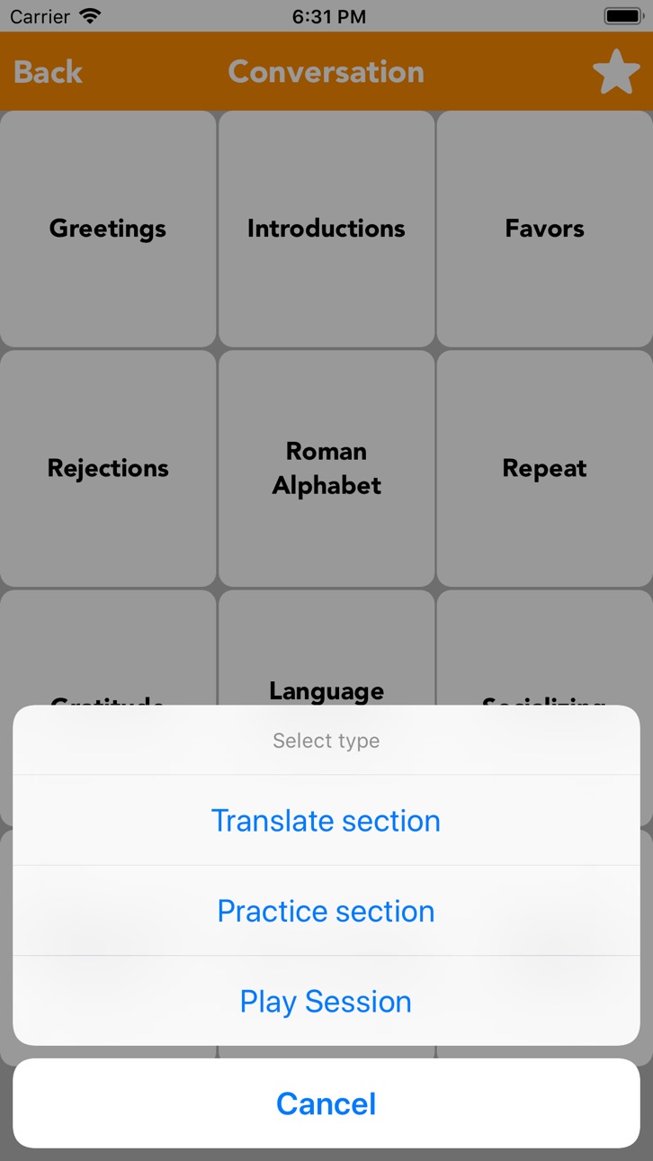 iPhone screenshot
