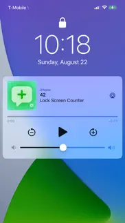 voice counter on lock screen iphone screenshot 2