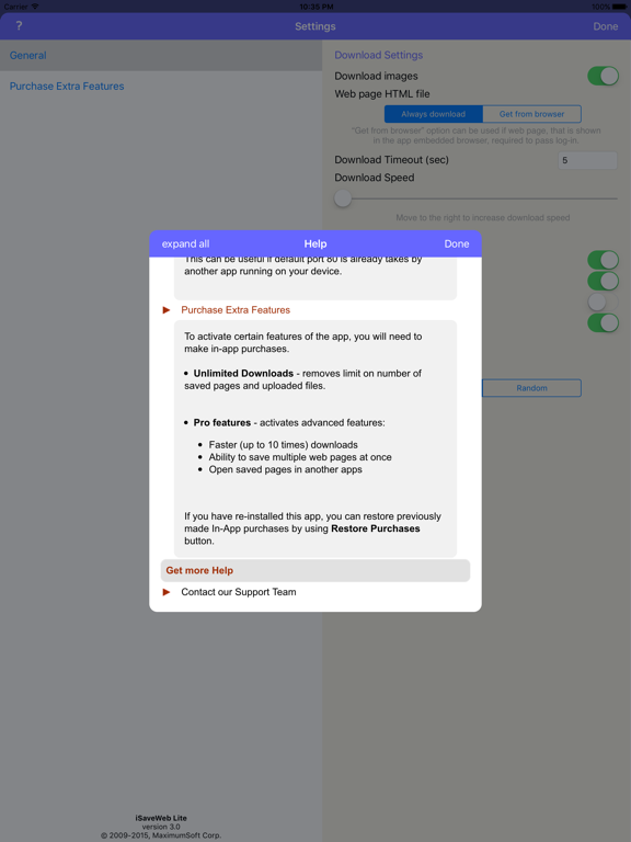 Screenshot #3 for iSaveWeb - web saving tool