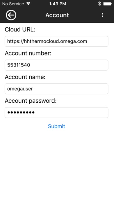 Omega Thermometer Link screenshot 2