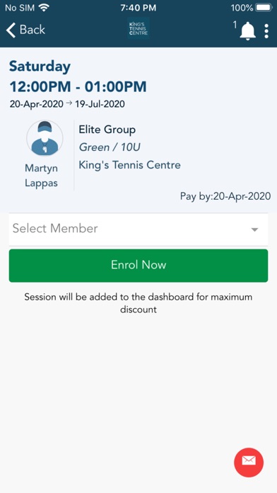 King's Tennis Screenshot