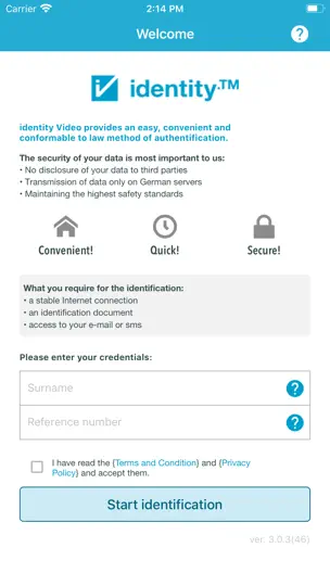 Screenshot von Identity auf dem iPhone 1
