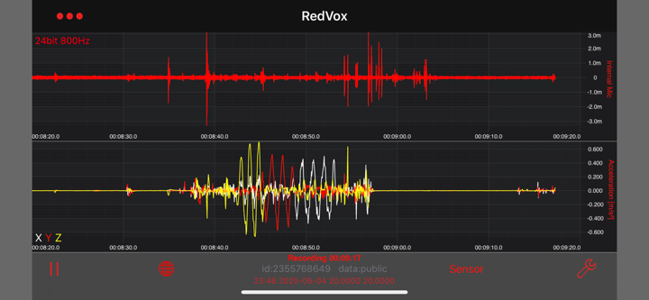 Infrasound Recorder screenshot 2