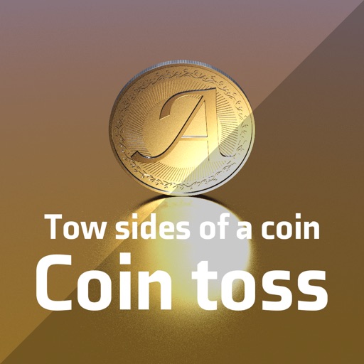 Coin toss. Two sides of a coin
