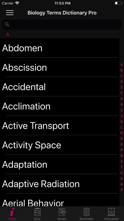 Biology Terms Dictionary Pro