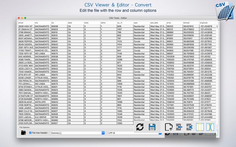 Screenshot #3 pour CSV Viewer & Editor - Convert