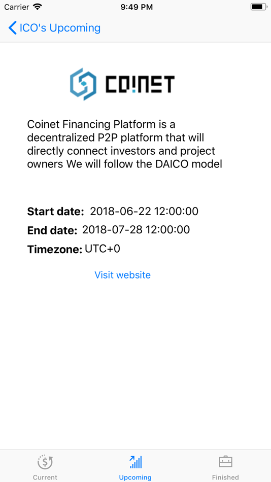 #4. ICO Watchlist (iOS) 由: Iryna Kanivets