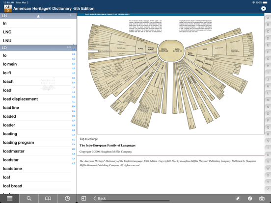 American Heritage Dictionary 5 iPad screenshot 7 - Reference app