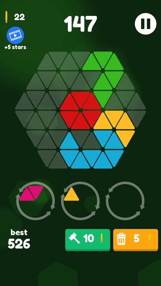 #3. Make Hexa: Hexagon Puzzle Hex (iOS) 由: Ha Dong