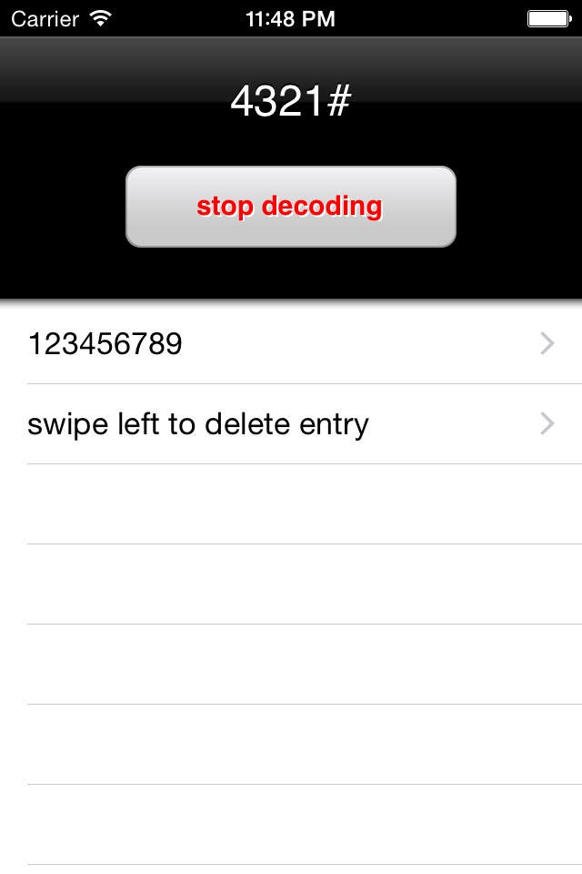iPhone screenshot