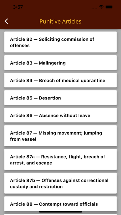 Screenshot #3 pour Manual for Courts-Martial