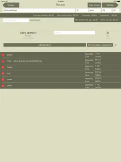 Recipe Costing Calculator iPad image 3