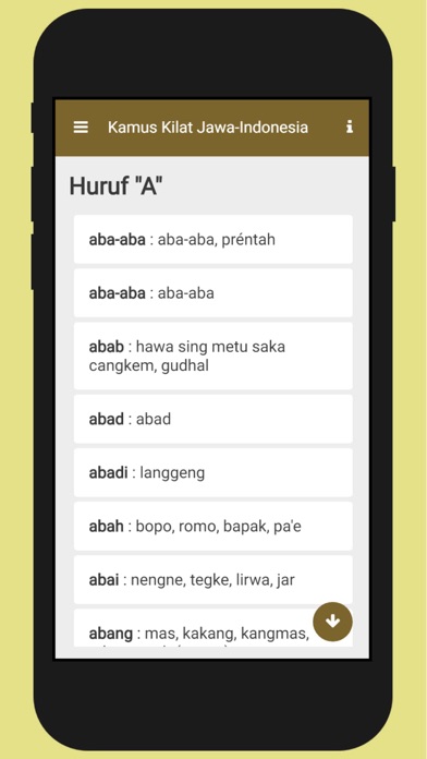 Kamus Kilat Jawa-Indonesia screenshot 3