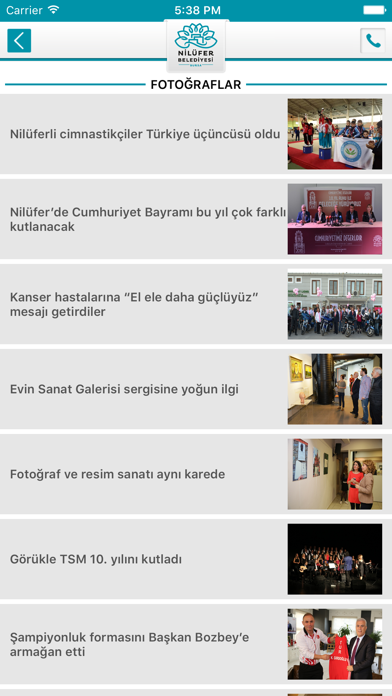 Nilüfer Belediyesi Screenshot