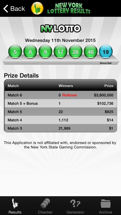 NY Lotto Results