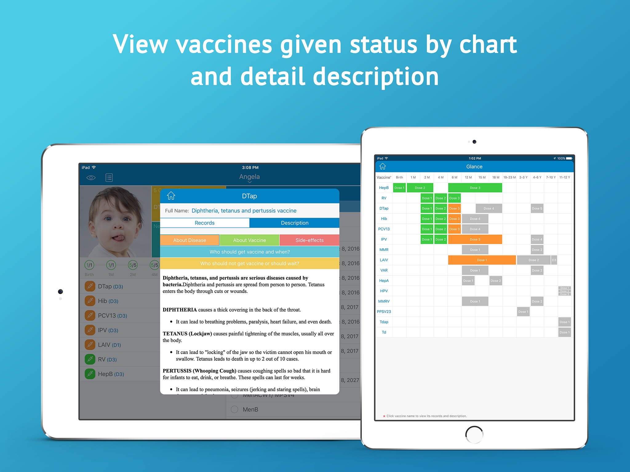 Vaccines Log screenshot 2