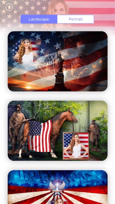 4th of July Day Photo Frames iPhone screenshot 5 - Photo & Video app