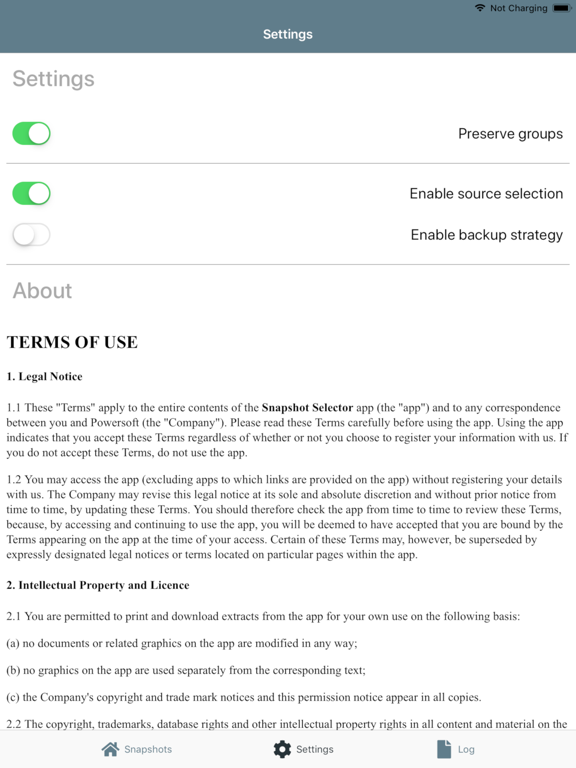 Screenshot #5 pour Snapshot Selector