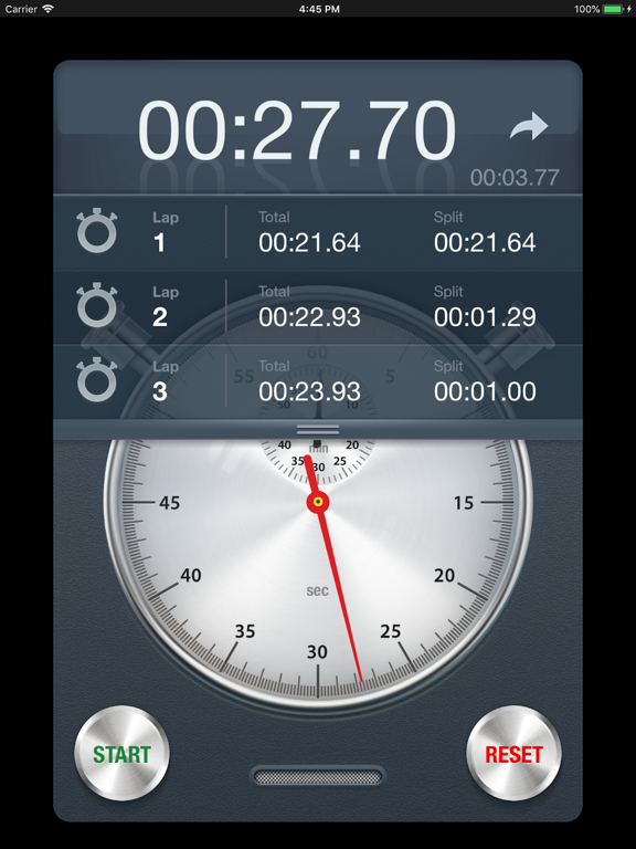 Screenshot #2 for Stopwatch+ for Track & Field