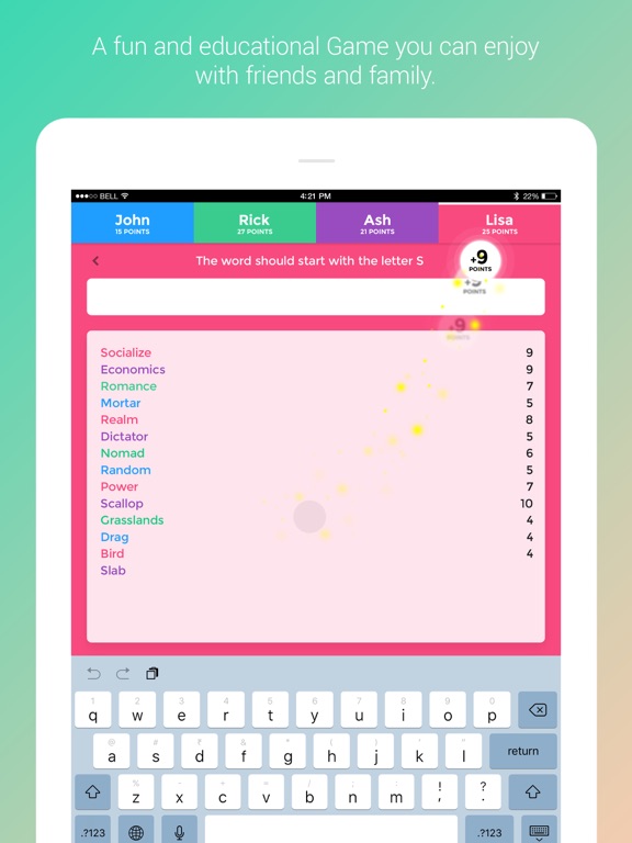 Screenshot #4 pour Word Chain - Word Game
