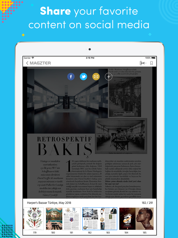 Harper's Bazaar Türkiye iPad screenshot