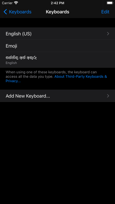Sanhinda Sinhala Typing Pad Screenshot