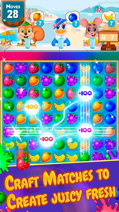 Screenshot #1 pour Fruit Shake - Match 3 Game
