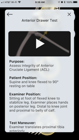 LE Special Tests Pro Consult screenshot