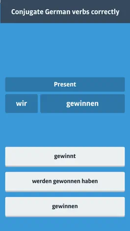 Game screenshot German Verbs Game mod apk