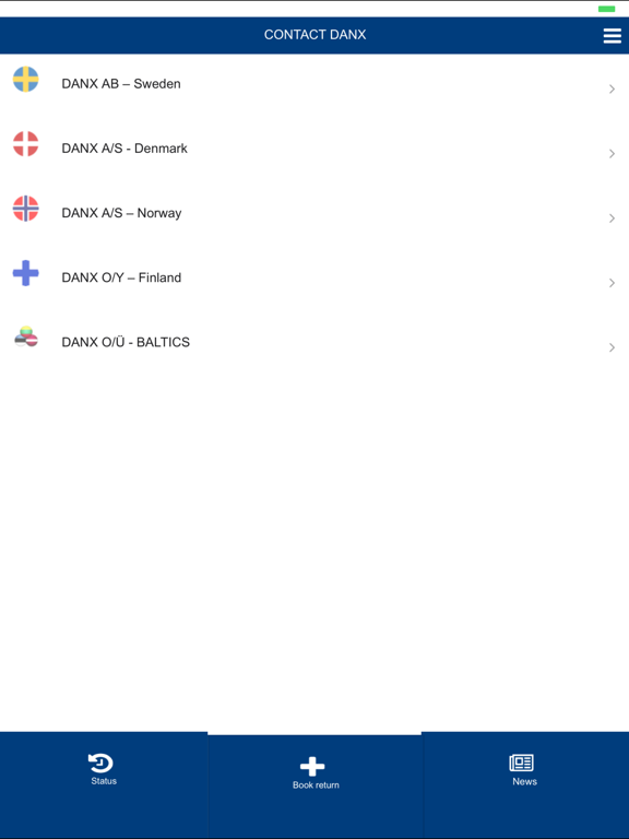 Danx Booking iPad screenshot