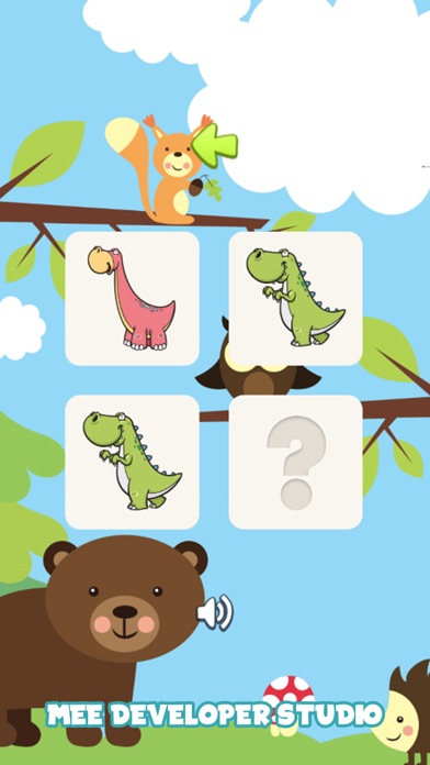 Dinosaur pet Flashcard Puzzle screenshot 3