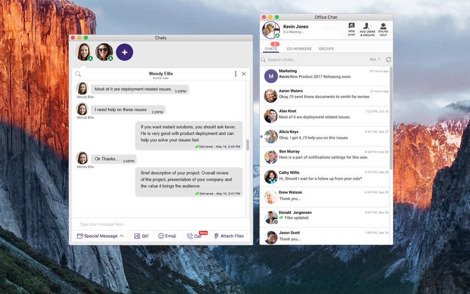 #2. Office Chat, Work Messaging (macOS) 由: MangoApps Incorporated