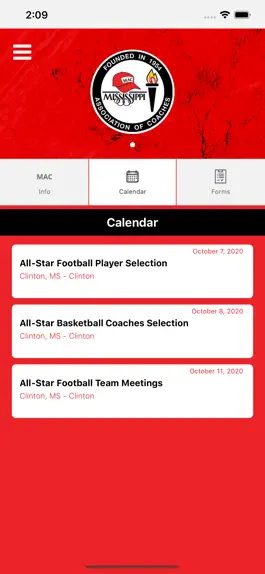 Game screenshot Mississippi Assoc. of Coaches apk