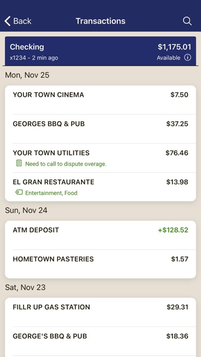 Oxford Bank Mobile Screenshot