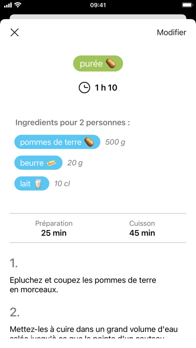 Screenshot #3 pour Menus - Planificateur de repas
