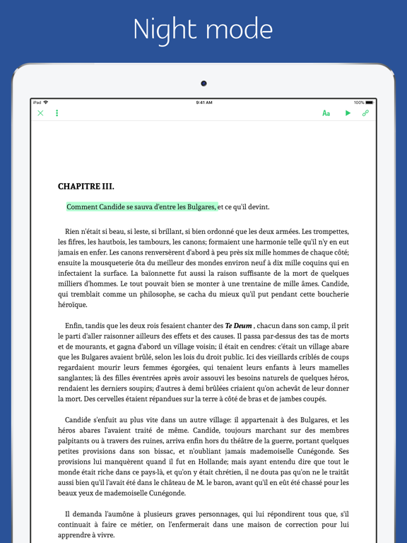 Candide - Voltaire iPad screenshot