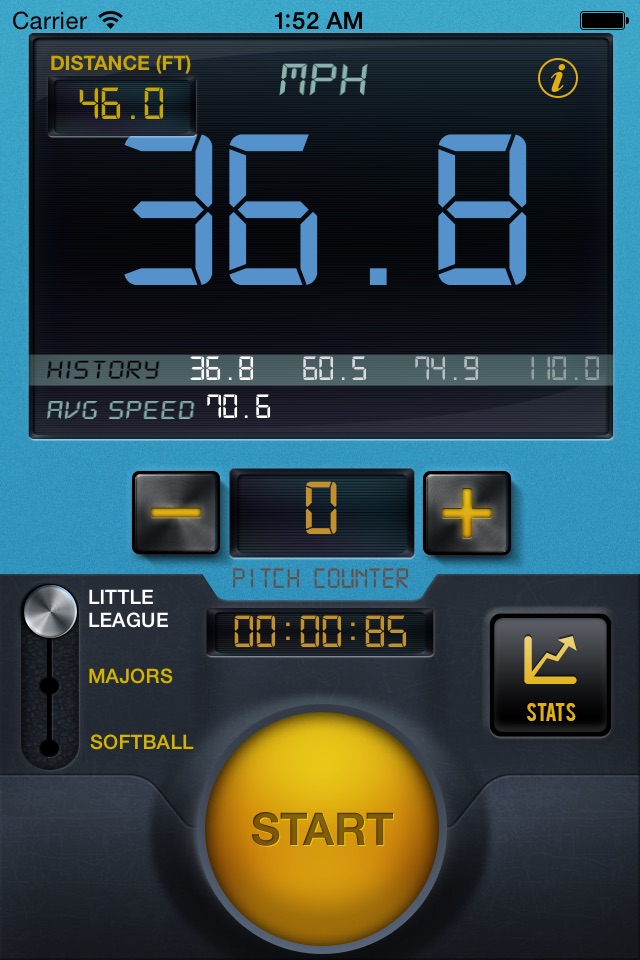 Baseball Speed Radar Gun Pro screenshot 4