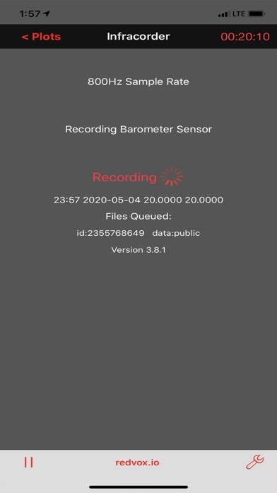 Infrasound Recorder Screenshot