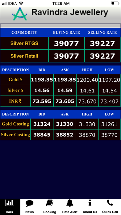 Ravindra Jewellery Screenshot