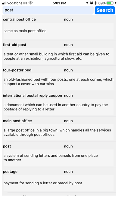 Travel & Leisure Dictionary Screenshot