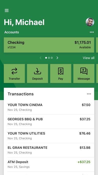 The Bank of Missouri Screenshot