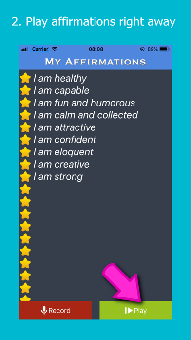 Screenshot #2 pour Affirmations Repeater