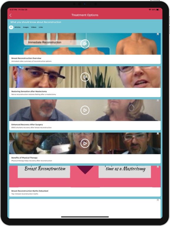 Breast Advocate iPad screenshot 6 - Medical app