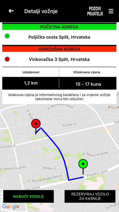 Screenshot #1 pour Taxi Dubrovnik Tap2Ride