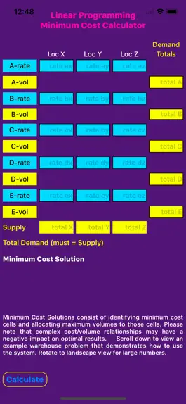Game screenshot MinCostCalc mod apk