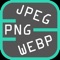 Download to convert BMP, GIF, JPEG, JPG, PNG, WEBP and all iOS Photos app supported formats like HEIC to: JPEG, PNG, WEBP